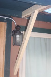 New supports in place with the new light!
