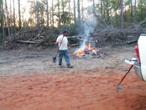 Hubby's bro. helping us
